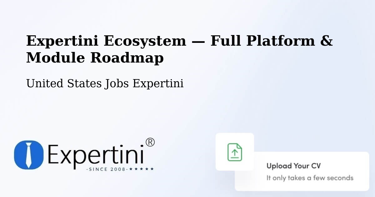 Expertini Ecosystem — Full Platform & Module Roadmap – Door County